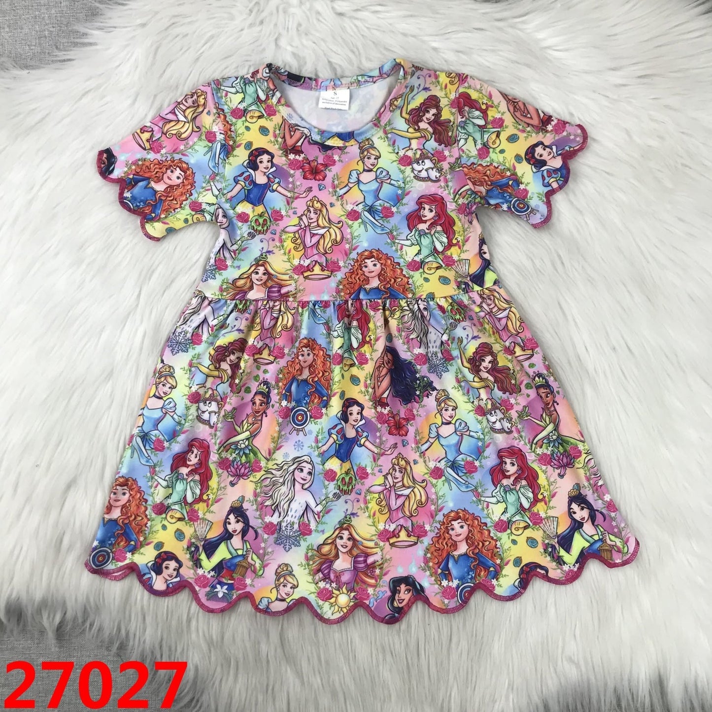 Princess Scalloped Dress