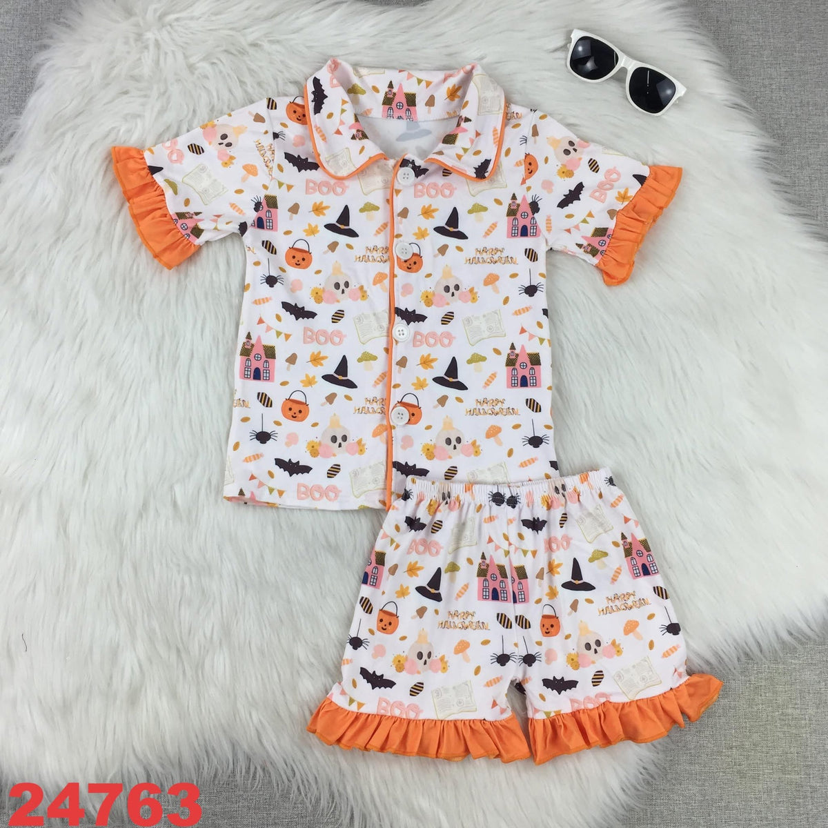 Ruffle Halloween Pajamas