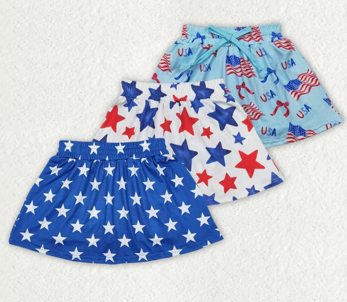 4th Of July Skort (leave note white design needed)