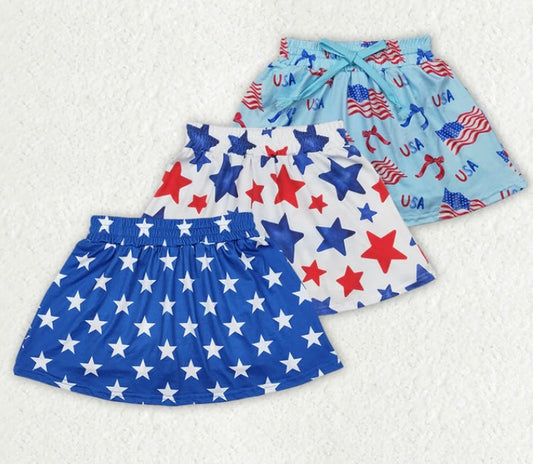 4th Of July Skort (leave note white design needed)