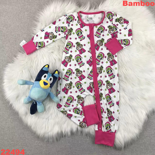 Blue Bamboo Romper