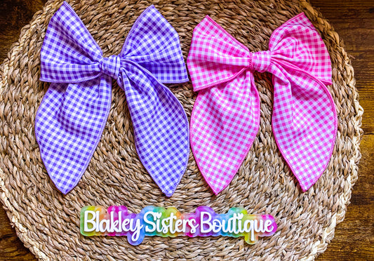 Gingham Bows