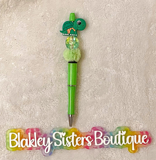 Turtle Beaded Pen