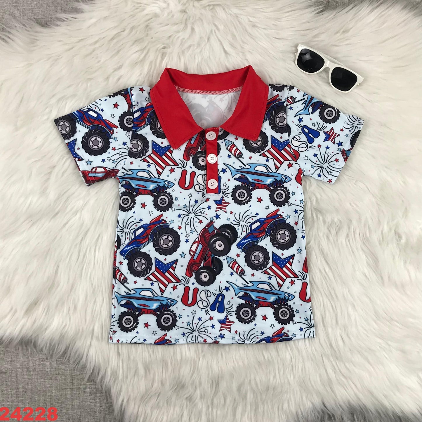 4th Of July Boys Shirt