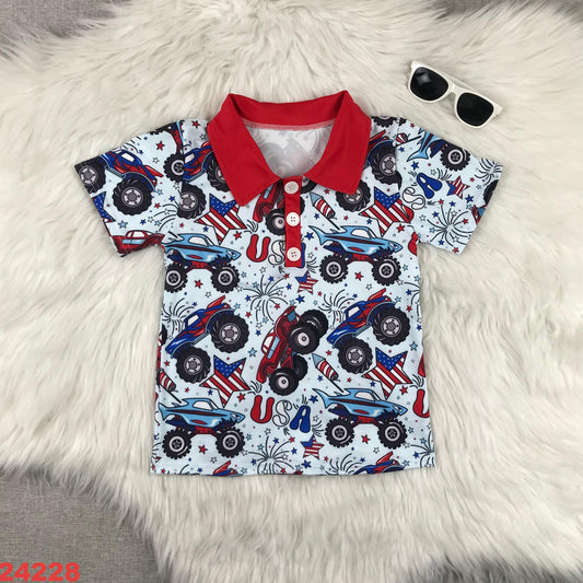 4th Of July Boys Shirt