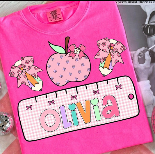 Girls Name Tee (leave a note with Name needed)