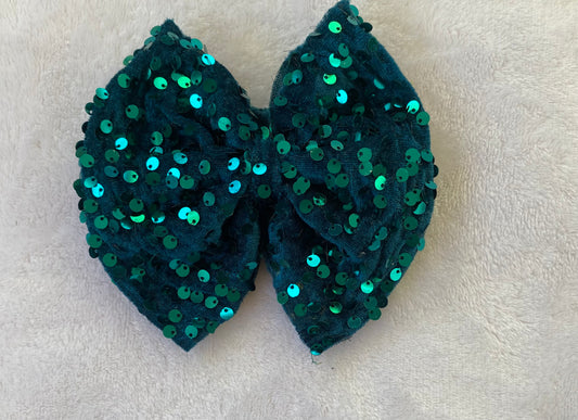 Peacock Sequin Velvet