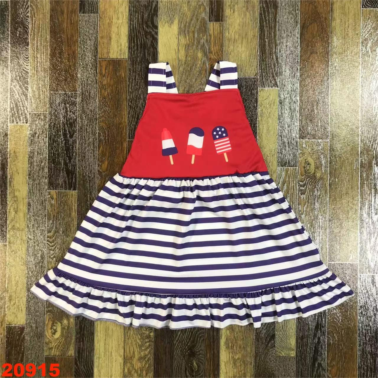 Popsicle 4th Of July Dress