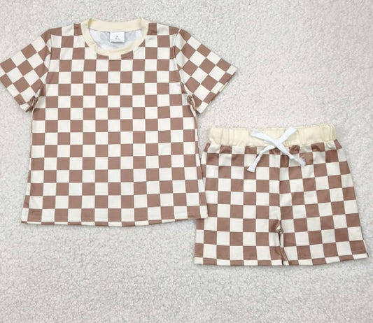 Checkered Boys Set