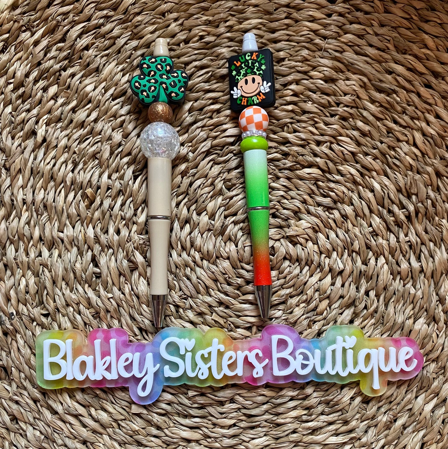 St Patrick’s Beaded Pens