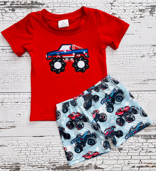 Boys Truck 4th Of July Set