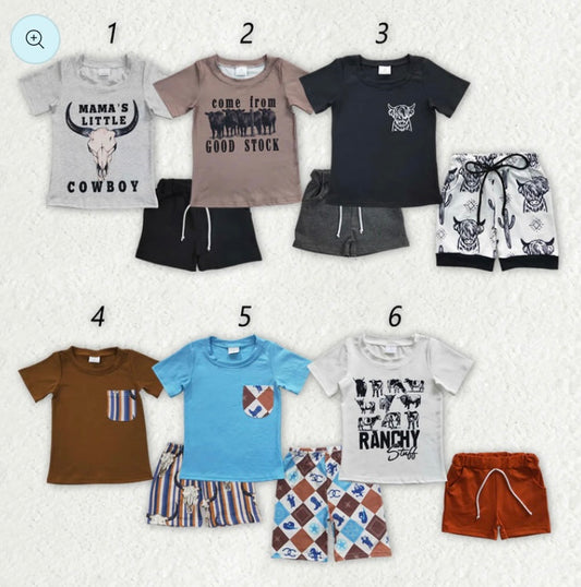 Boys Set (leave a note with number needed)