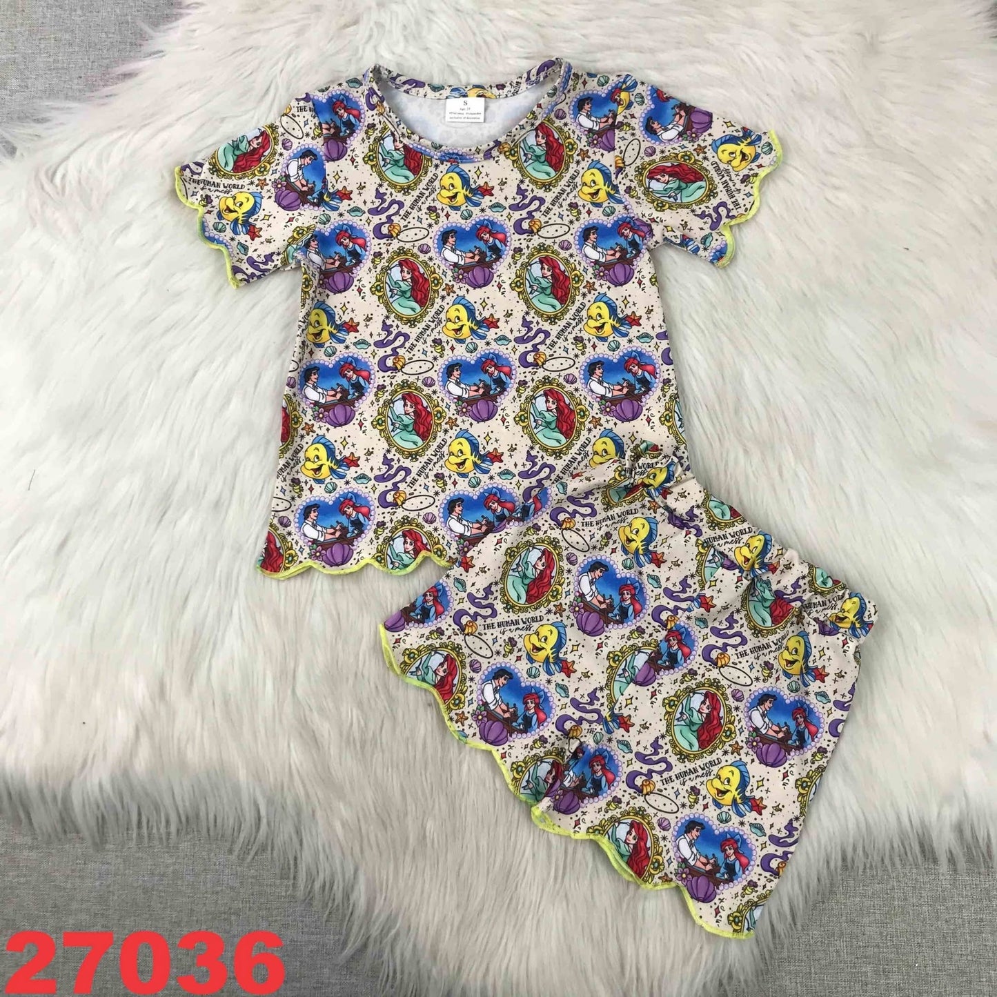 Mermaid Scalloped Set