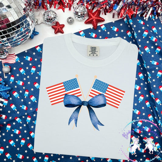 Blue Bow Flag