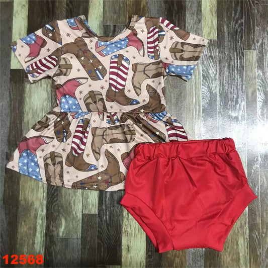 America Boots Bummie Set