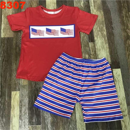 Flag 4th Of July Boys Set