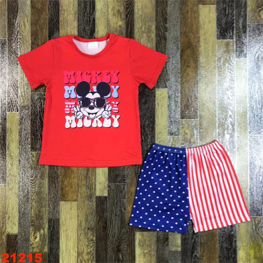 Mouse 4th Of July Boys Set