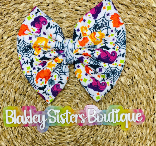 Sisters Halloween Bow
