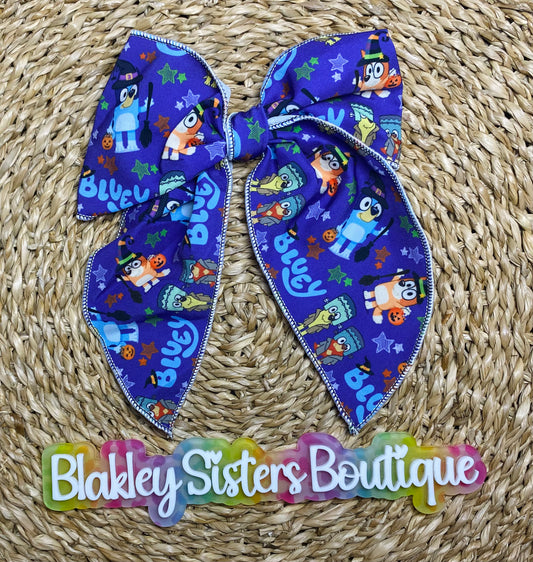 Blue Sailor Bow