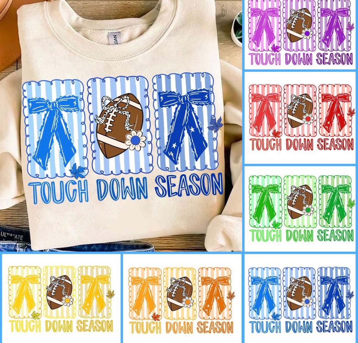 Touch down season (leave a note with color)