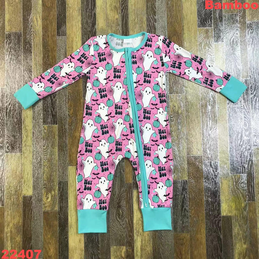 Ghost Bamboo Halloween Romper