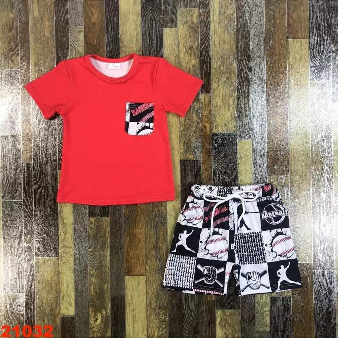 Baseball Short Set