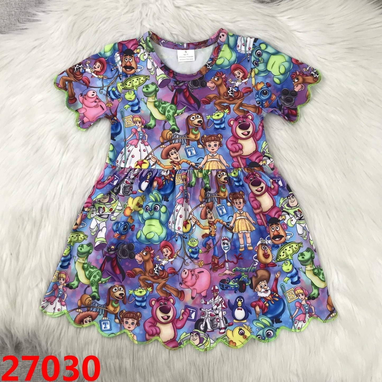 Toy Scalloped Dress