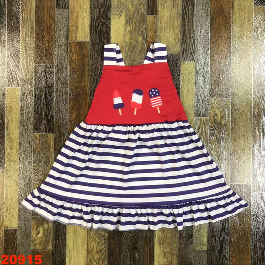 Popsicle 4th Of July Dress