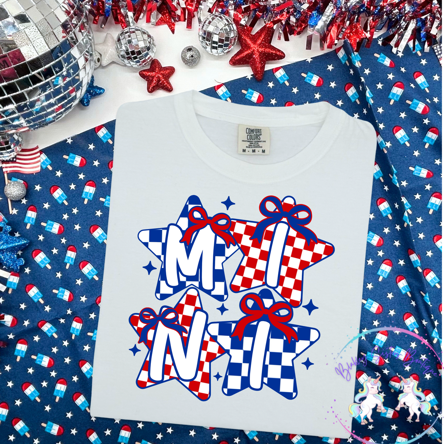 Mama/Mini USA Checkered