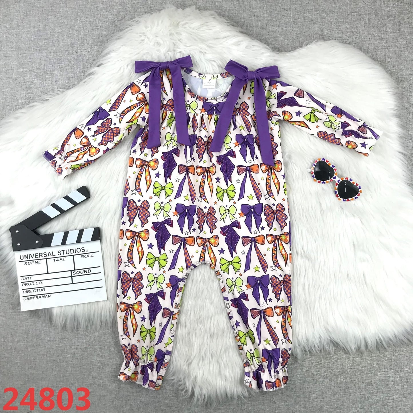 Bow Halloween Romper