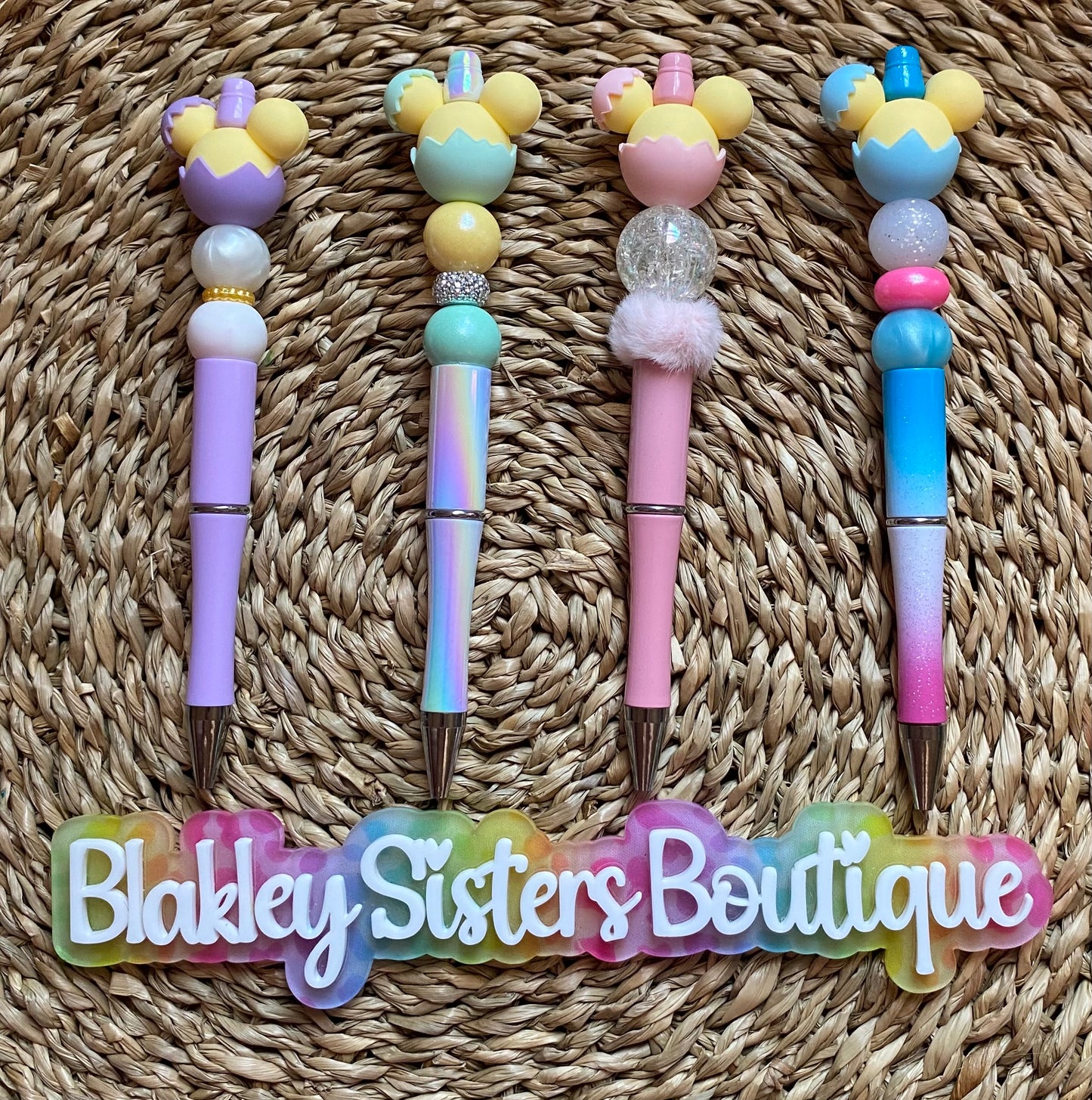 Mouse beaded pens