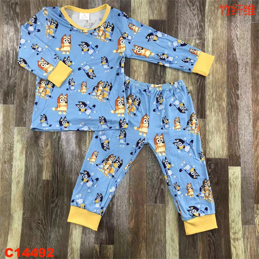 Blue Bamboo Pajamas