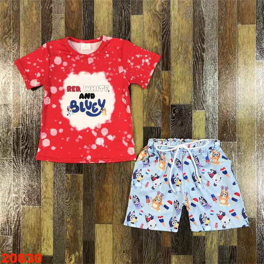 Boys Blue 4th Of July Set