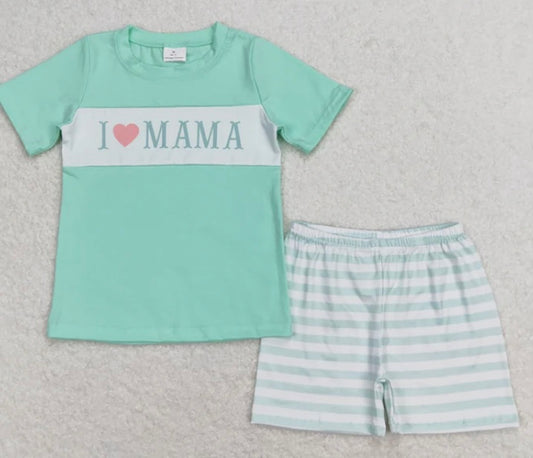 I Love Mama Boys Set