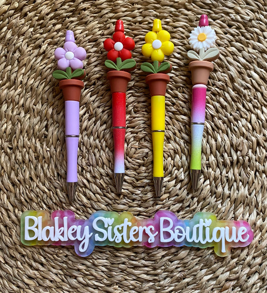 Flower Beaded Pens