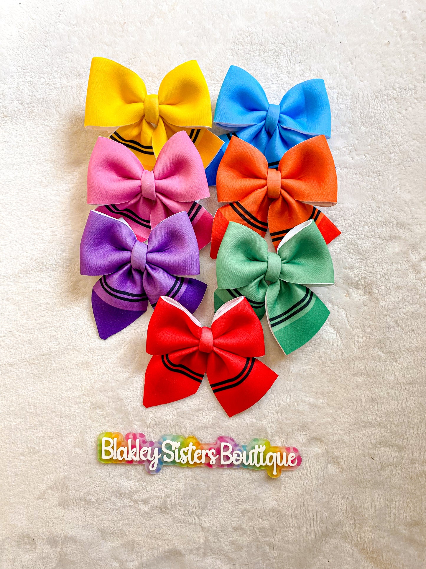 Crayon Bow (leave a note with color needed)