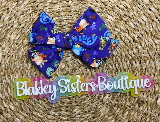 Blue Sailor Bow