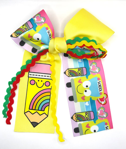 School Ribbon Bow