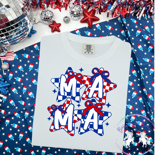 Mama/Mini USA Checkered