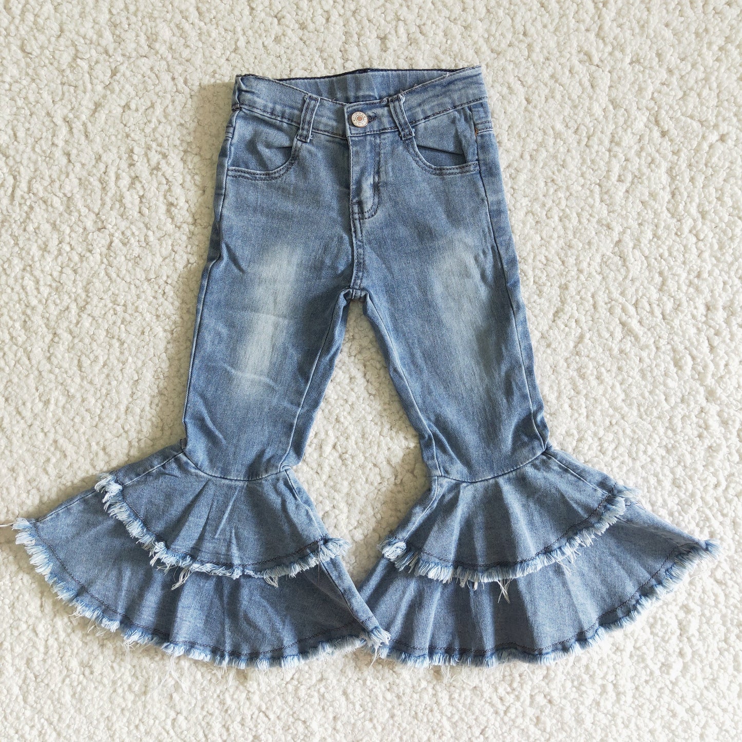 Light Denim Bell Pants