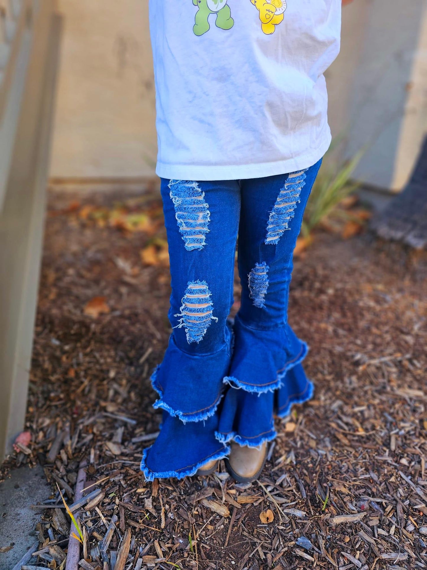 Denim Bell Pants