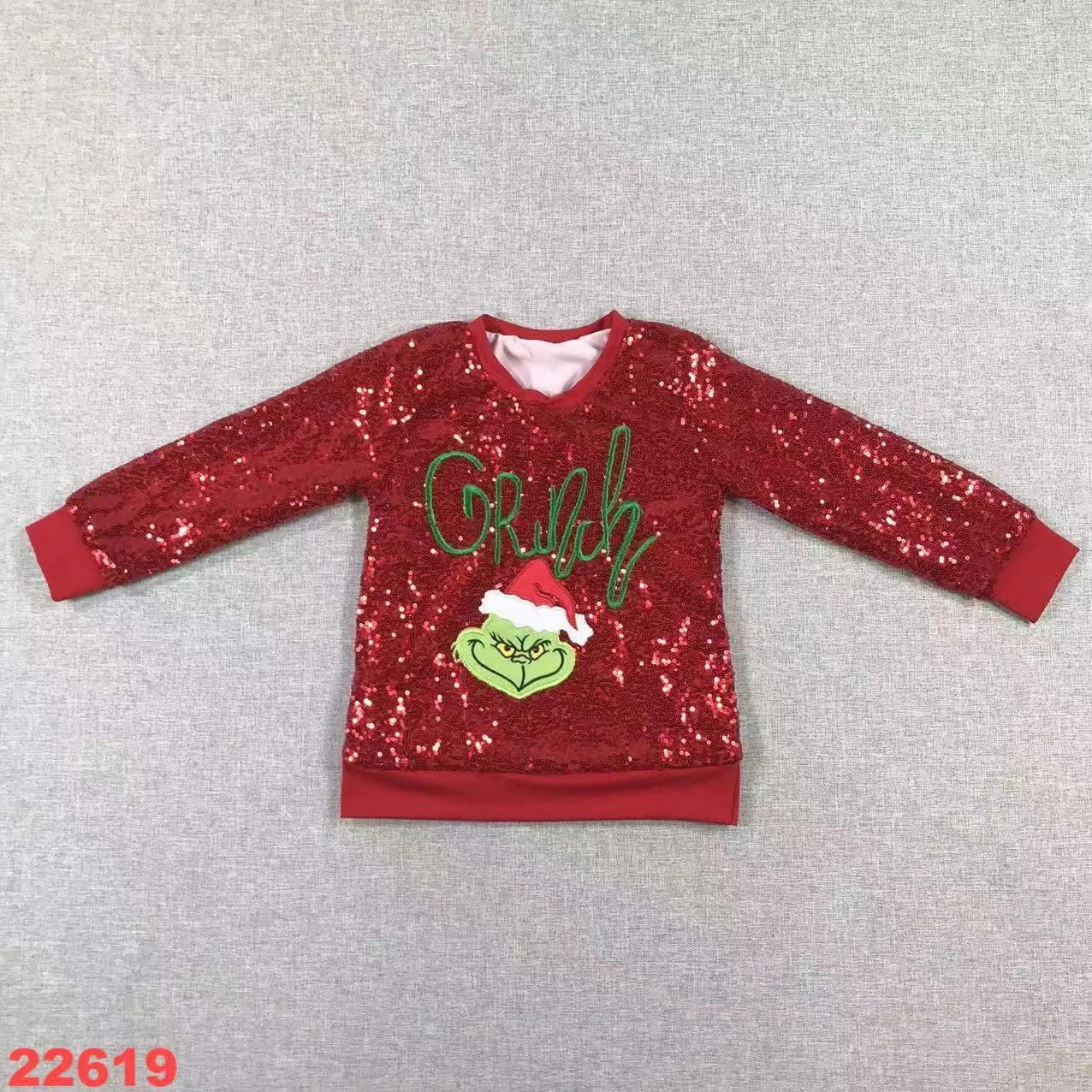 G Man Sequin Top (green or red)