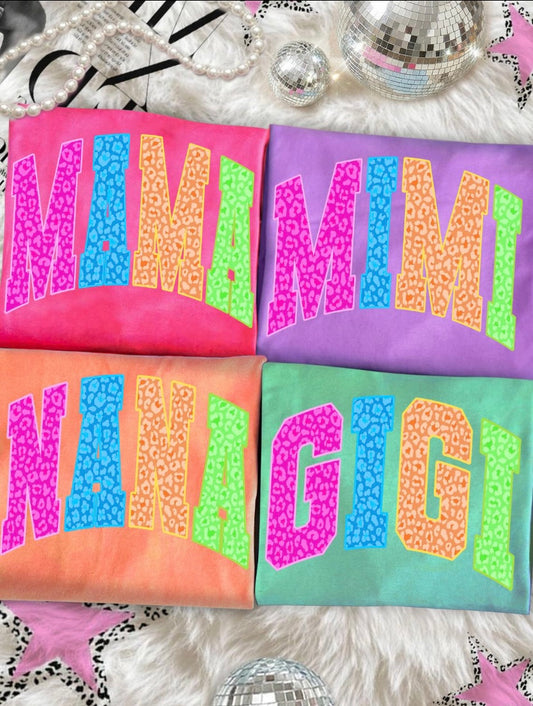 Neon Mama , Mimi , Nana Or Gigi (leave a note with name needed)