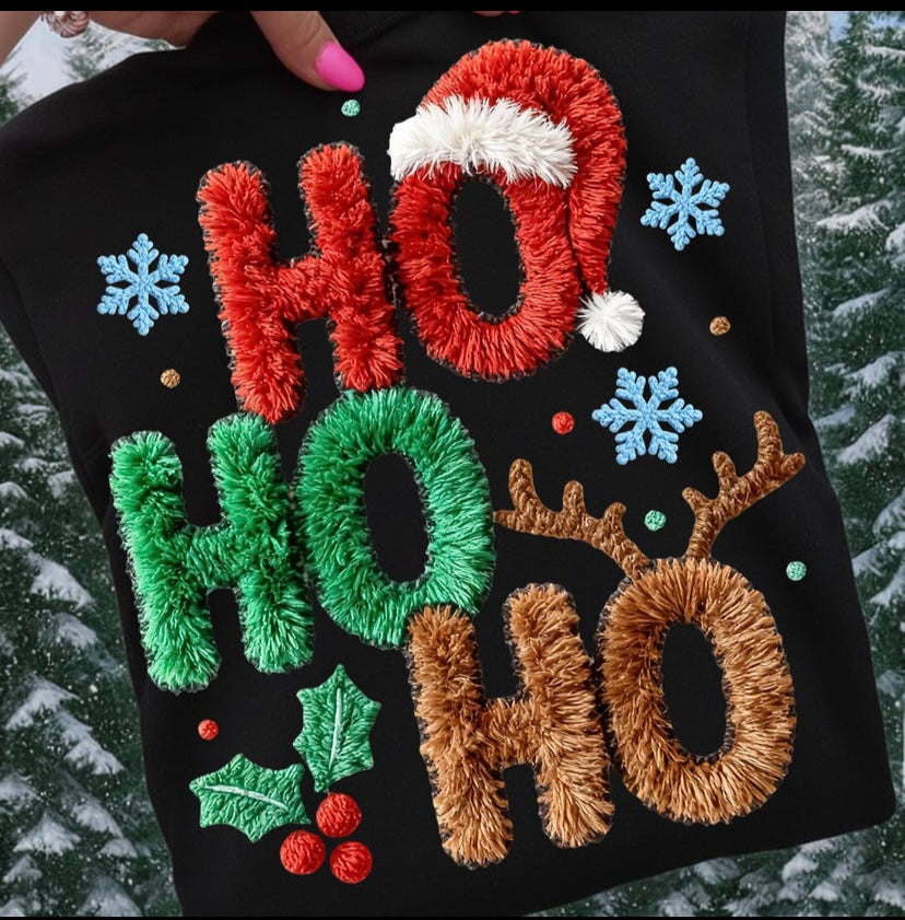 Faux Yarn Ho Ho Ho