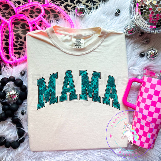 Teal Vintage Mama